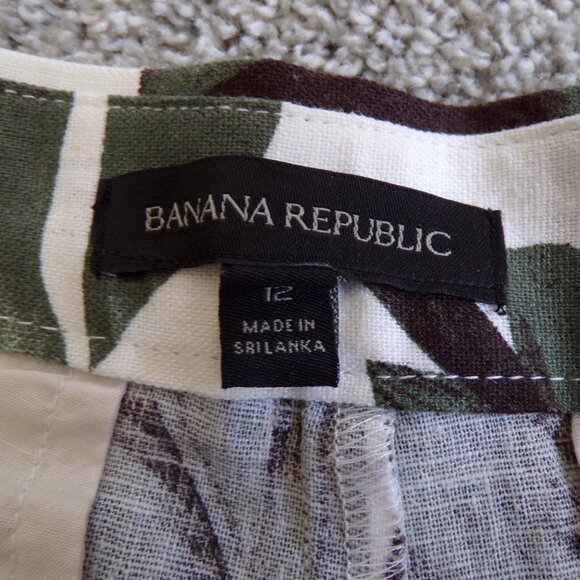 NWT Banana Republic linen blend shorts 12 - Picture 4 of 7